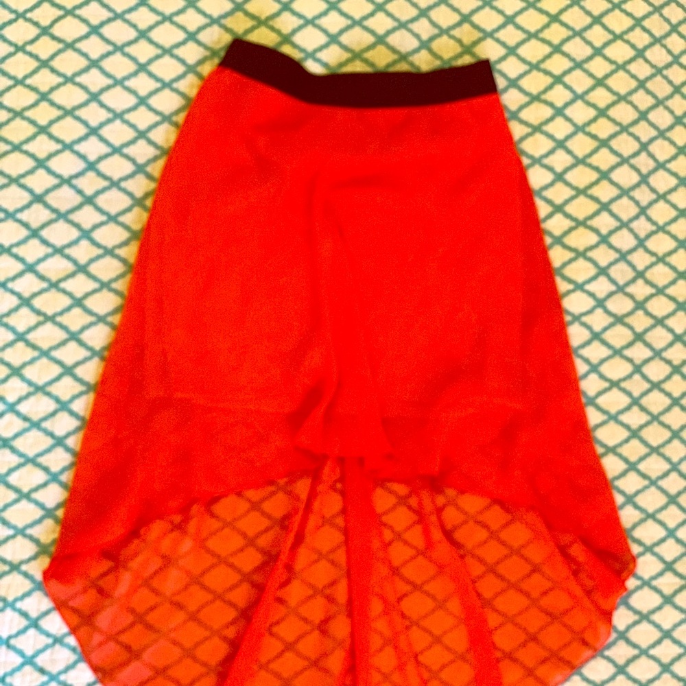 High Low Sheer Skirt